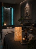 CHOOSE TO HEAL- Engraved Salt Tile