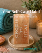 CHOOSE TO HEAL- Engraved Salt Tile