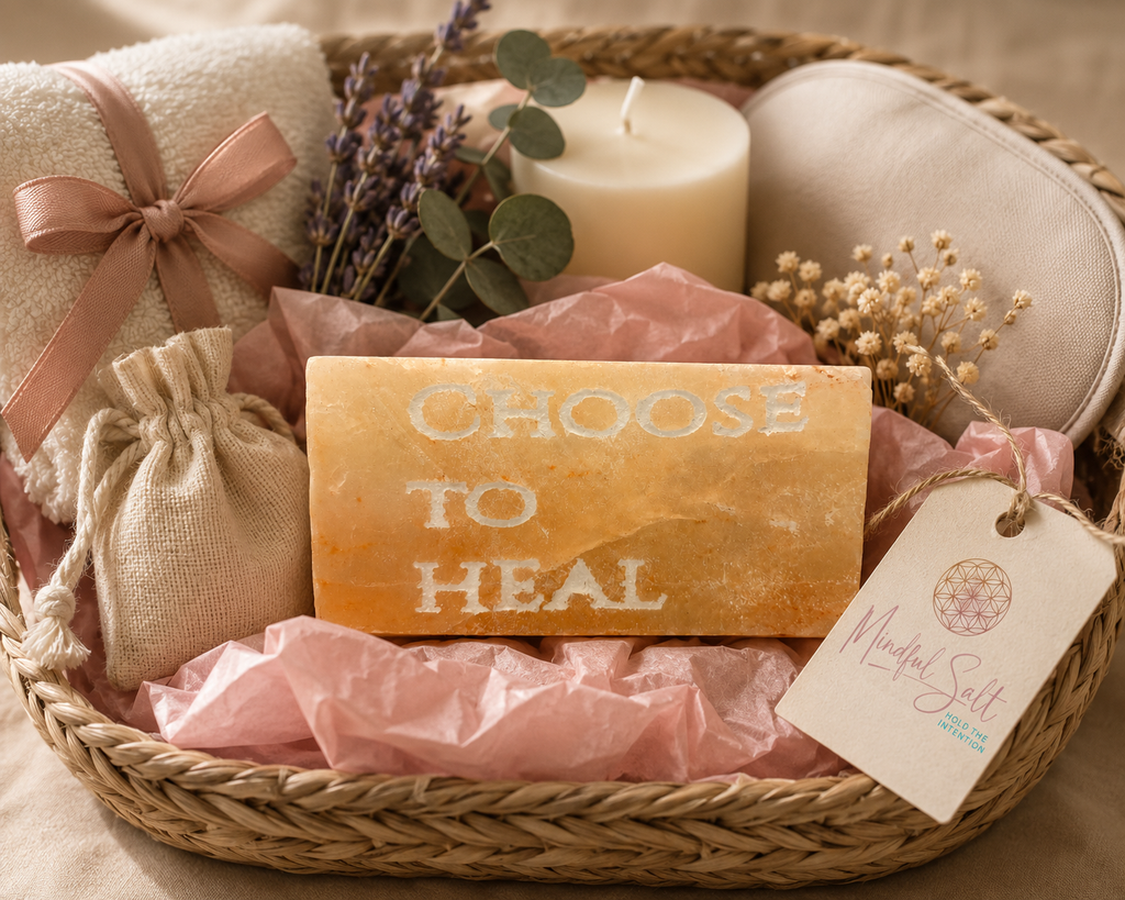 CHOOSE TO HEAL- Engraved Salt Tile