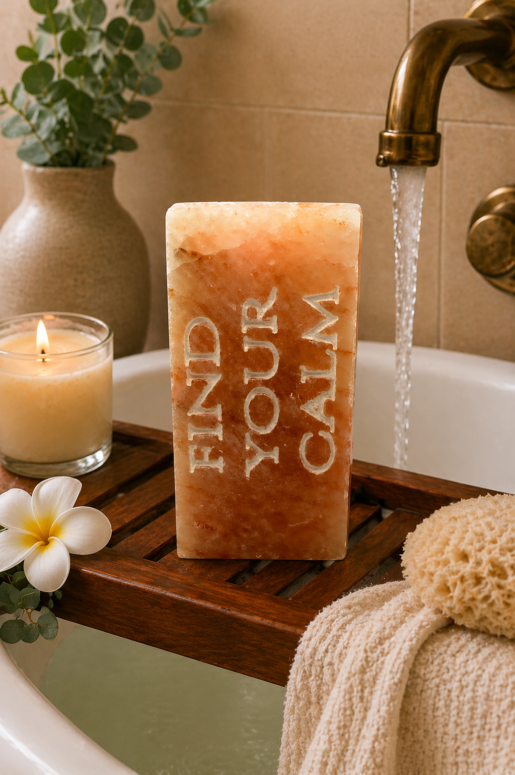 FIND YOUR CALM- Engraved Salt Tile