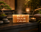 FIND YOUR CALM- Engraved Salt Tile