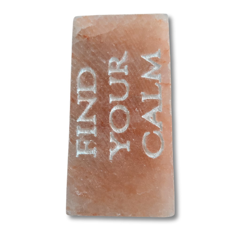 FIND YOUR CALM- Engraved Salt Tile
