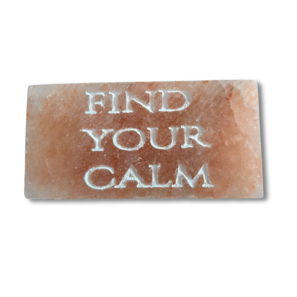 FIND YOUR CALM- Engraved Salt Tile
