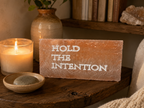 HOLD THE INTENTION – Engraved Salt Tile