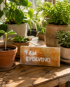 I AM EVOLVING – Engraved Salt Tile