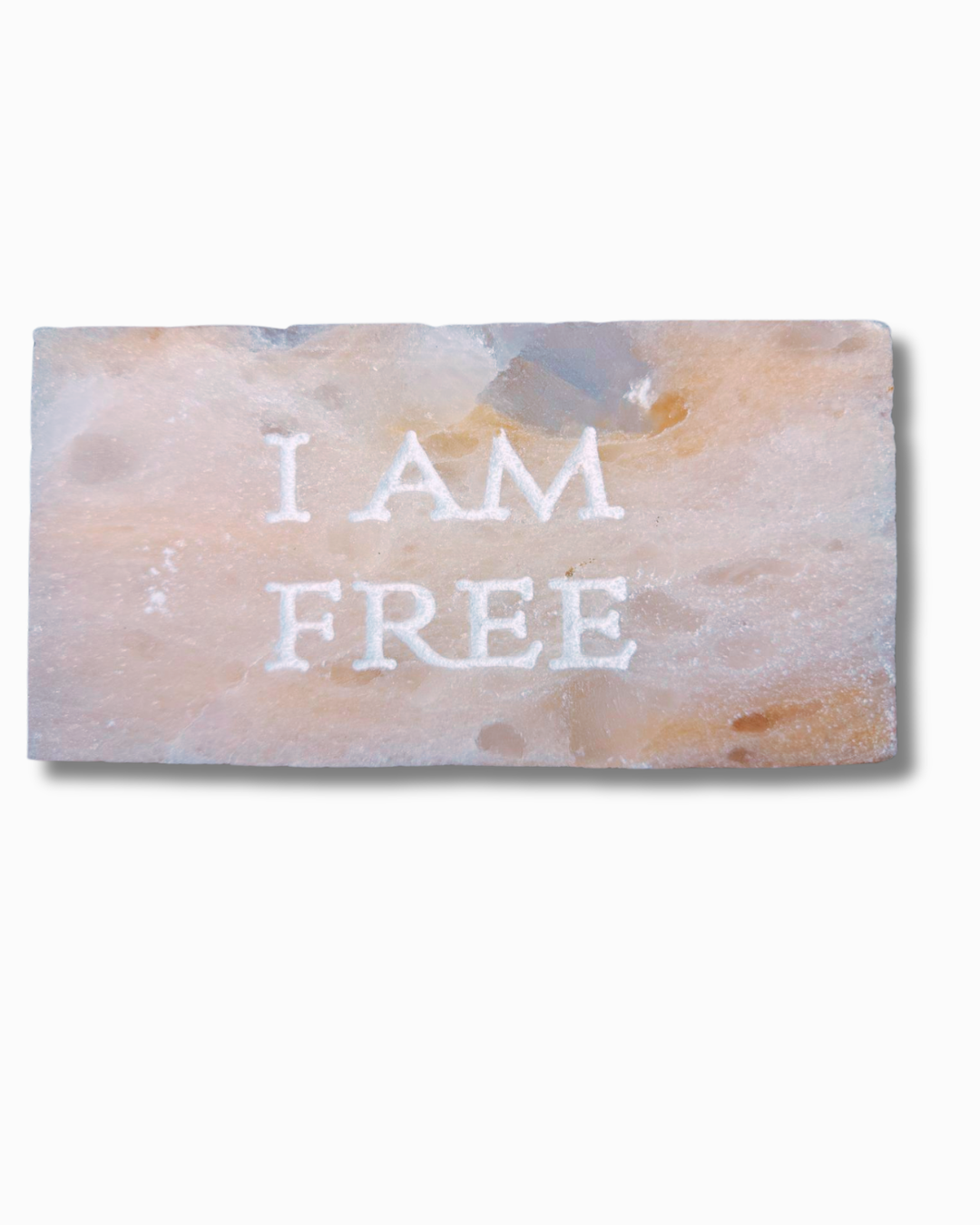 I AM FREE – Engraved Salt Tile