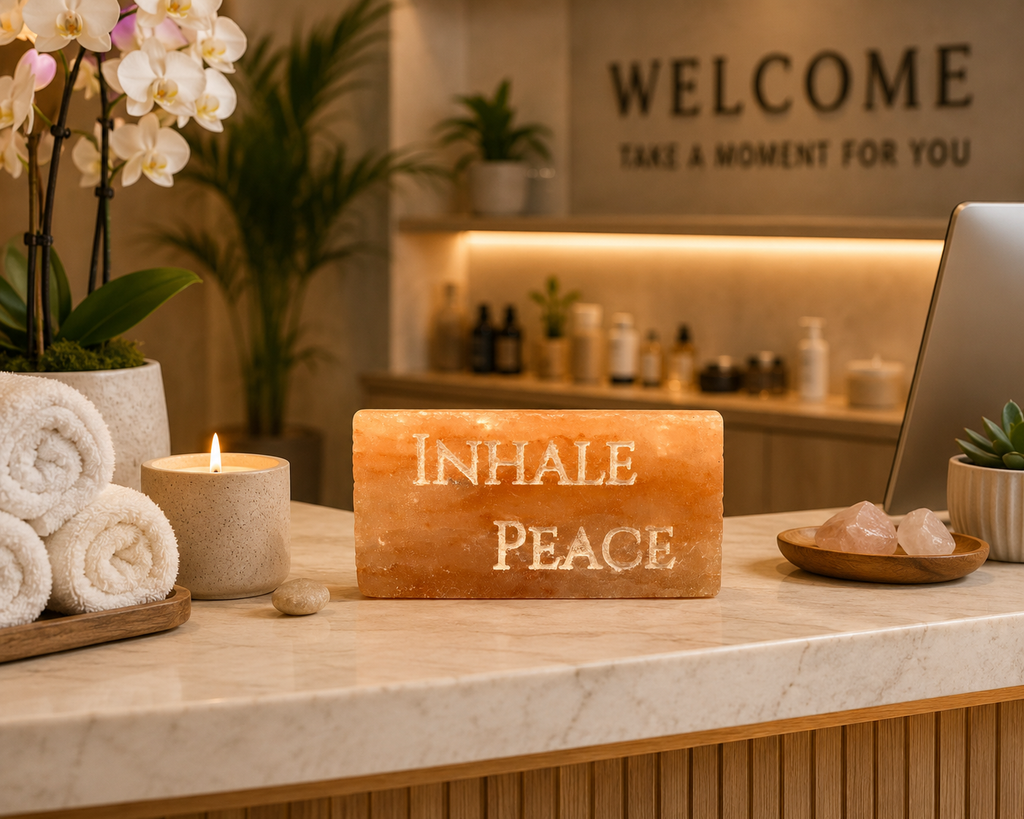 INHALE PEACE – Engraved Salt Tile