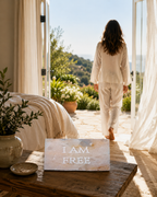 I AM FREE – Engraved Salt Tile