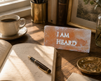 I AM HEARD – Engraved Salt Tile