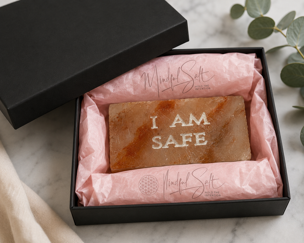 I AM SAFE – Engraved Salt Tile