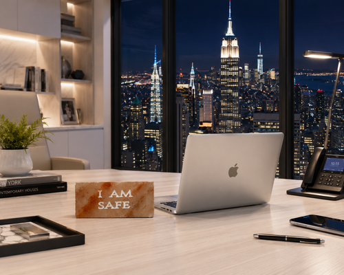 I AM SAFE – Engraved Salt Tile