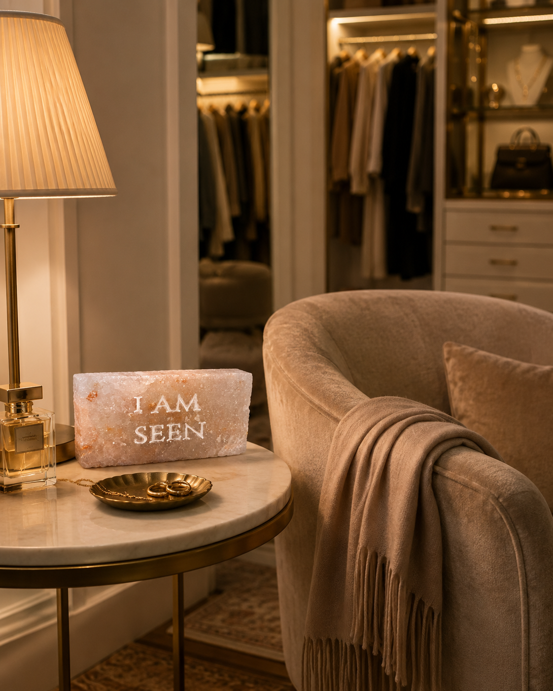 I AM SEEN – Engraved Salt Tile