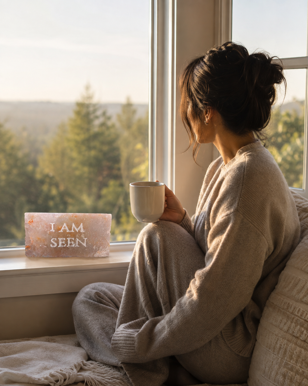 I AM SEEN – Engraved Salt Tile