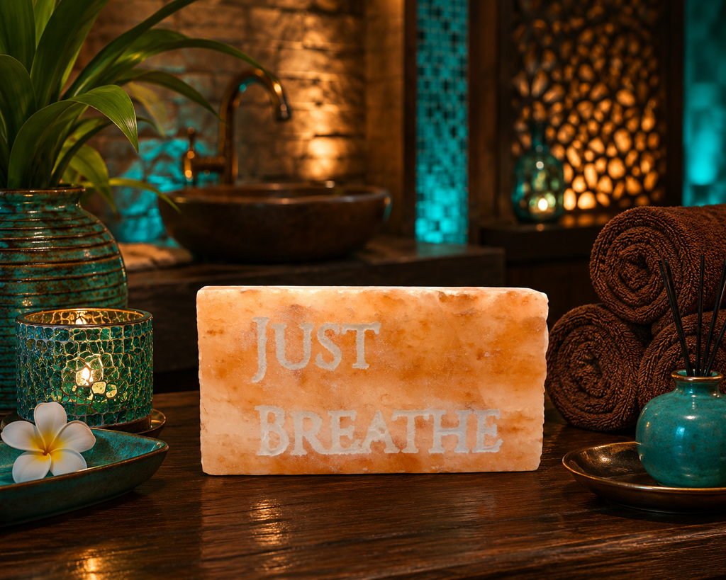 JUST BREATHE – Engraved Salt Tile
