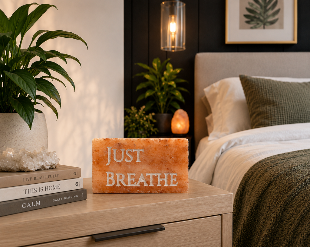 JUST BREATHE – Engraved Salt Tile