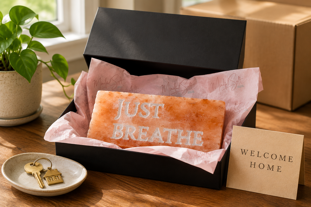 JUST BREATHE – Engraved Salt Tile