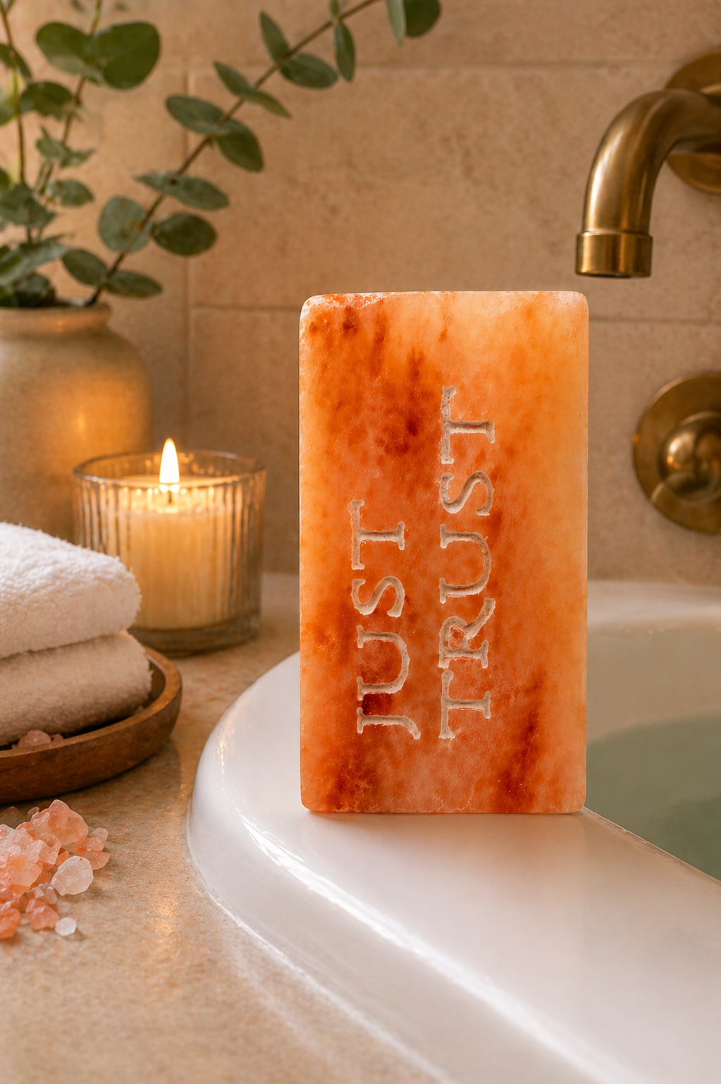 JUST TRUST - Engraved Salt Tile