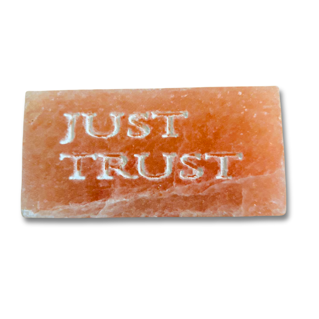 JUST TRUST - Engraved Salt Tile