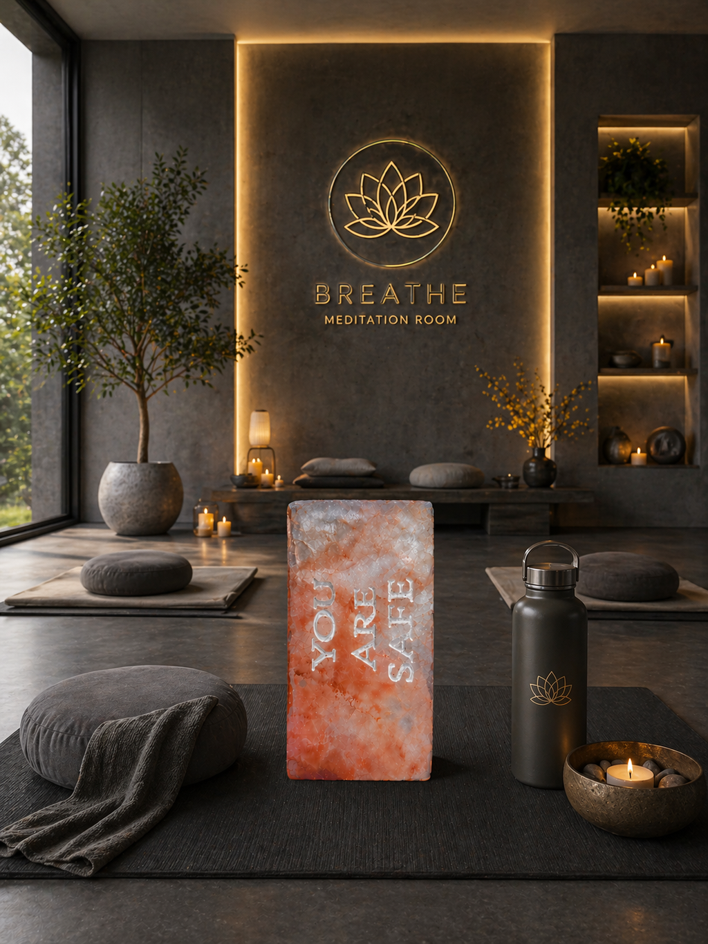 YOU ARE SAFE – Engraved Salt Tile