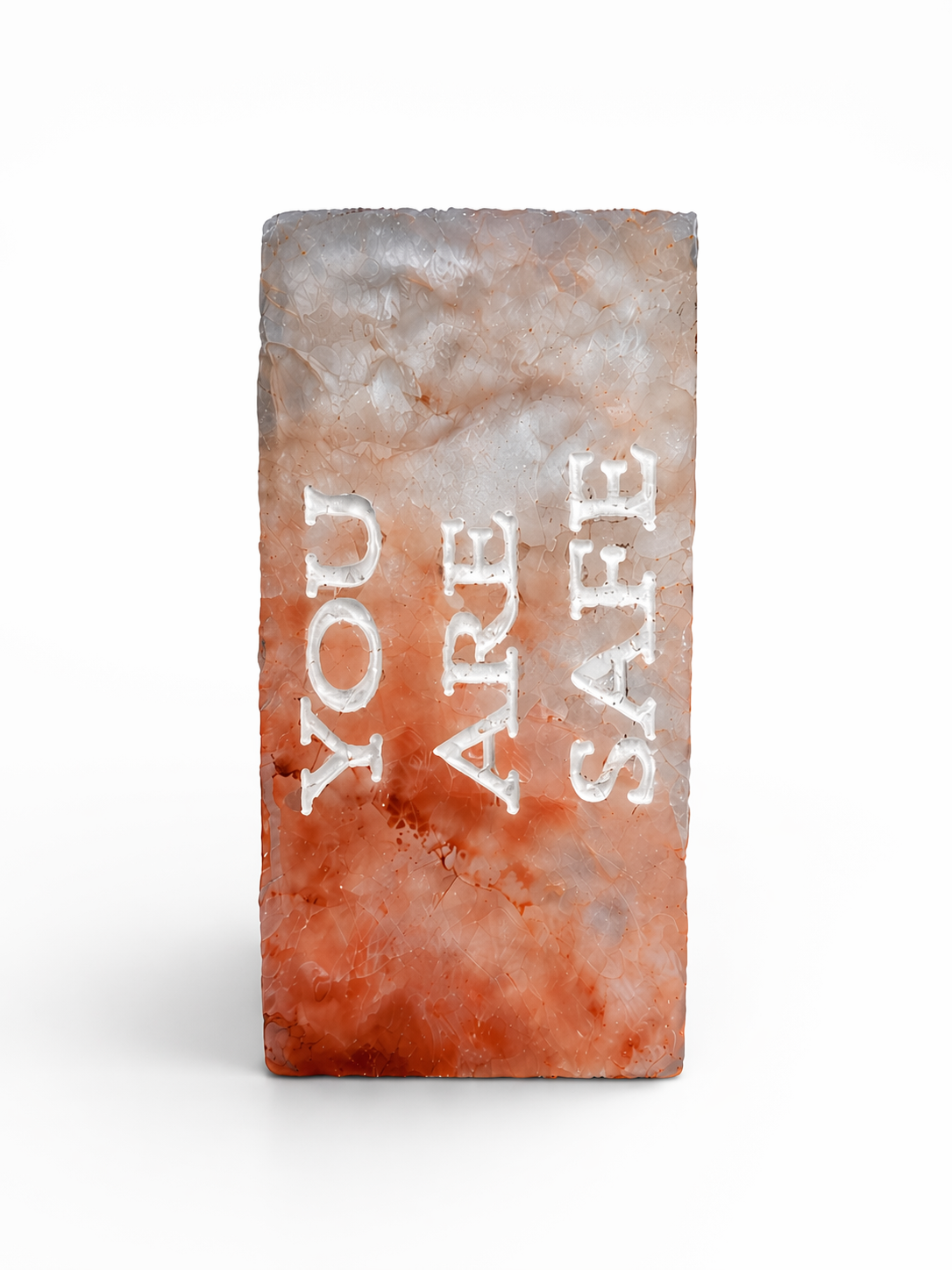 YOU ARE SAFE – Engraved Salt Tile