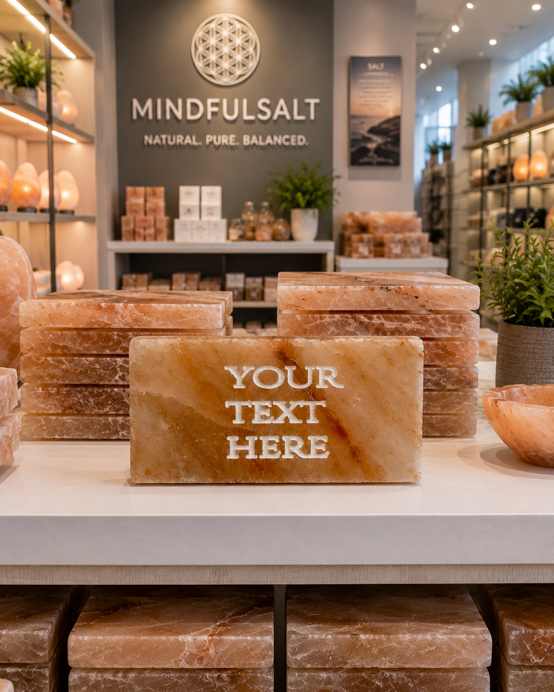 YOUR TEXT HERE – Custom Engraved Salt Tile