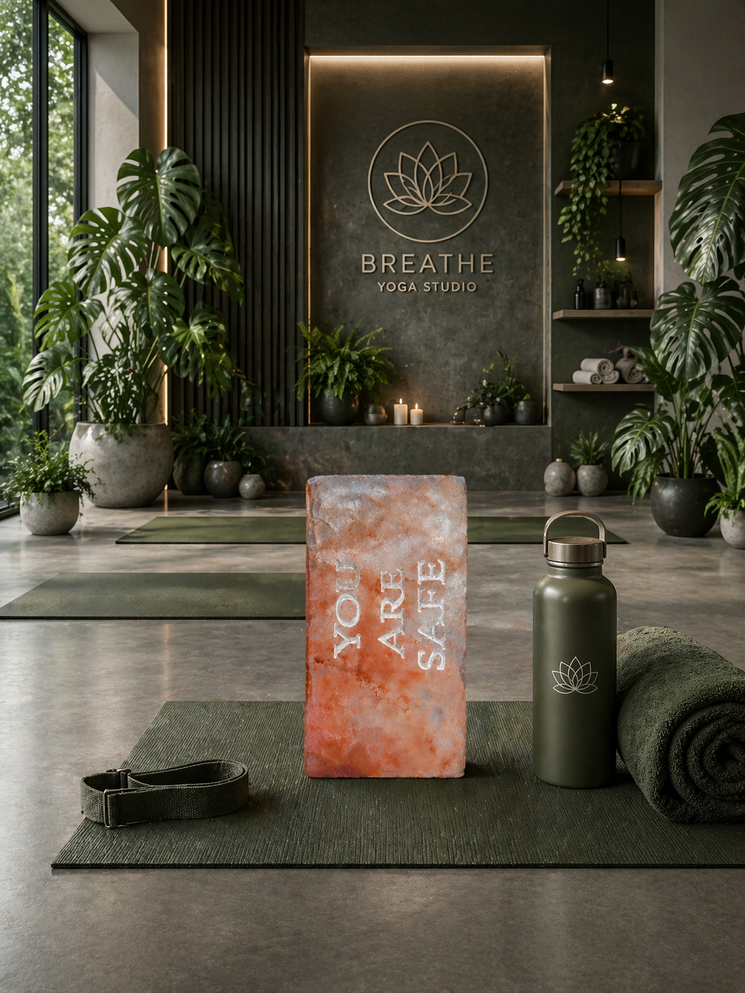 YOU ARE SAFE – Engraved Salt Tile