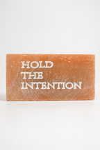 HOLD THE INTENTION – Engraved Salt Tile