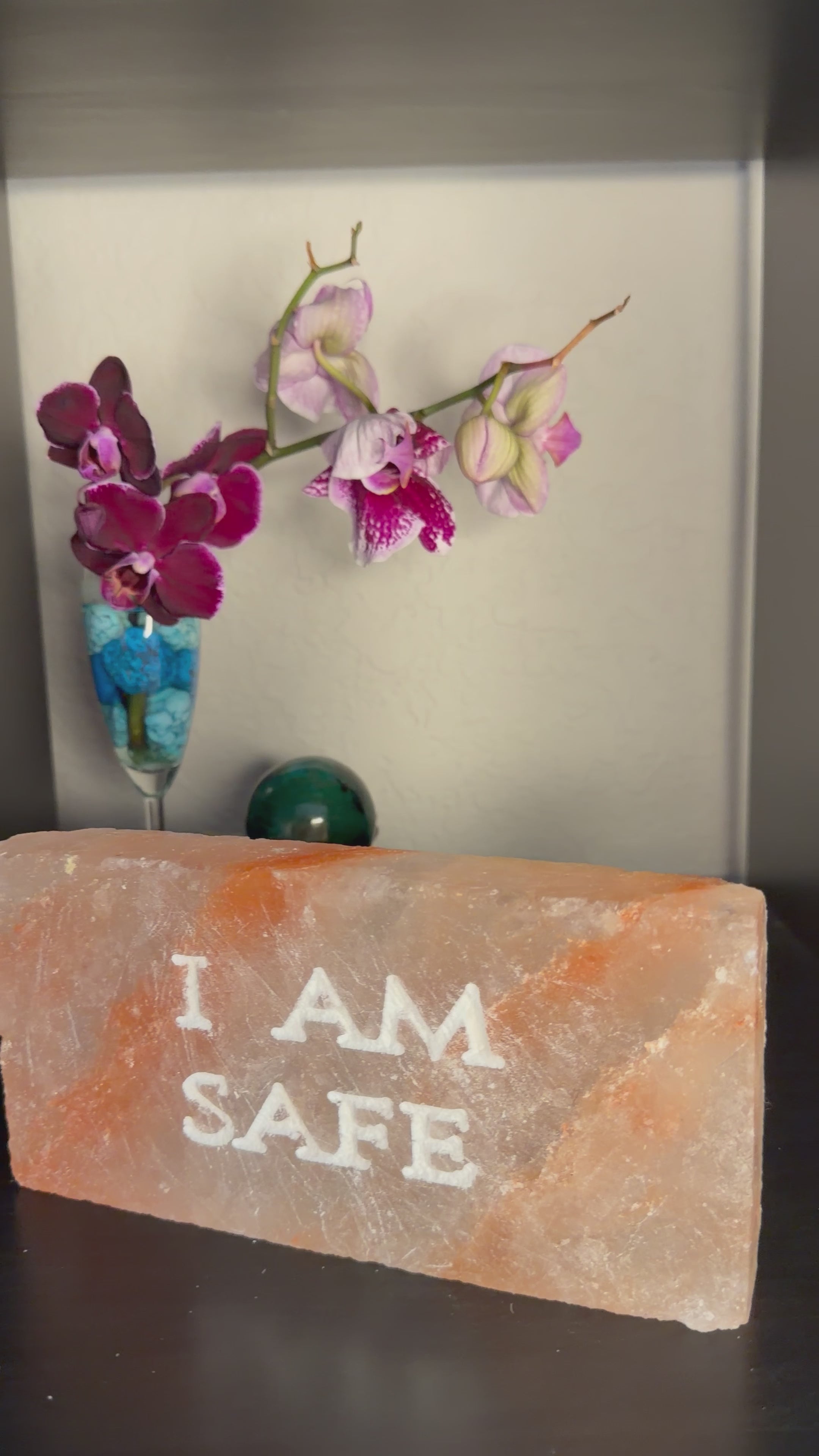I AM SAFE – Engraved Salt Tile