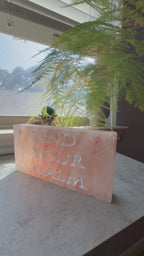 FIND YOUR CALM- Engraved Salt Tile