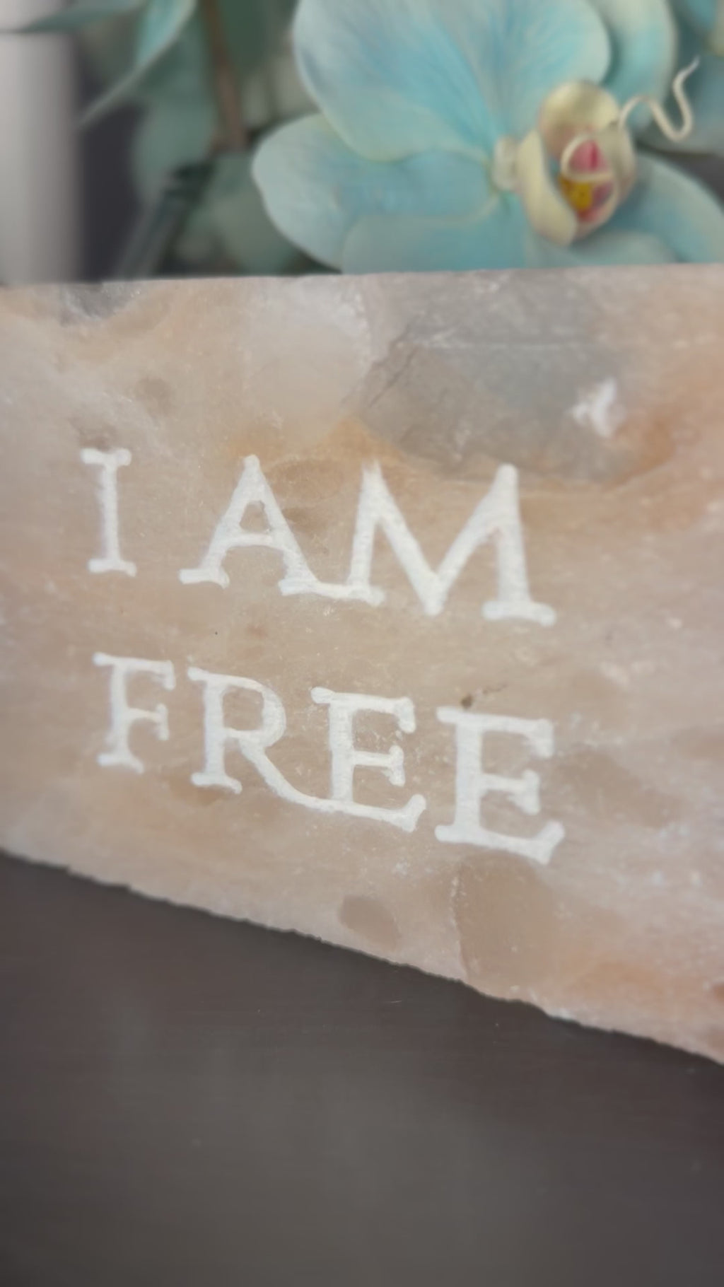 I AM FREE – Engraved Salt Tile