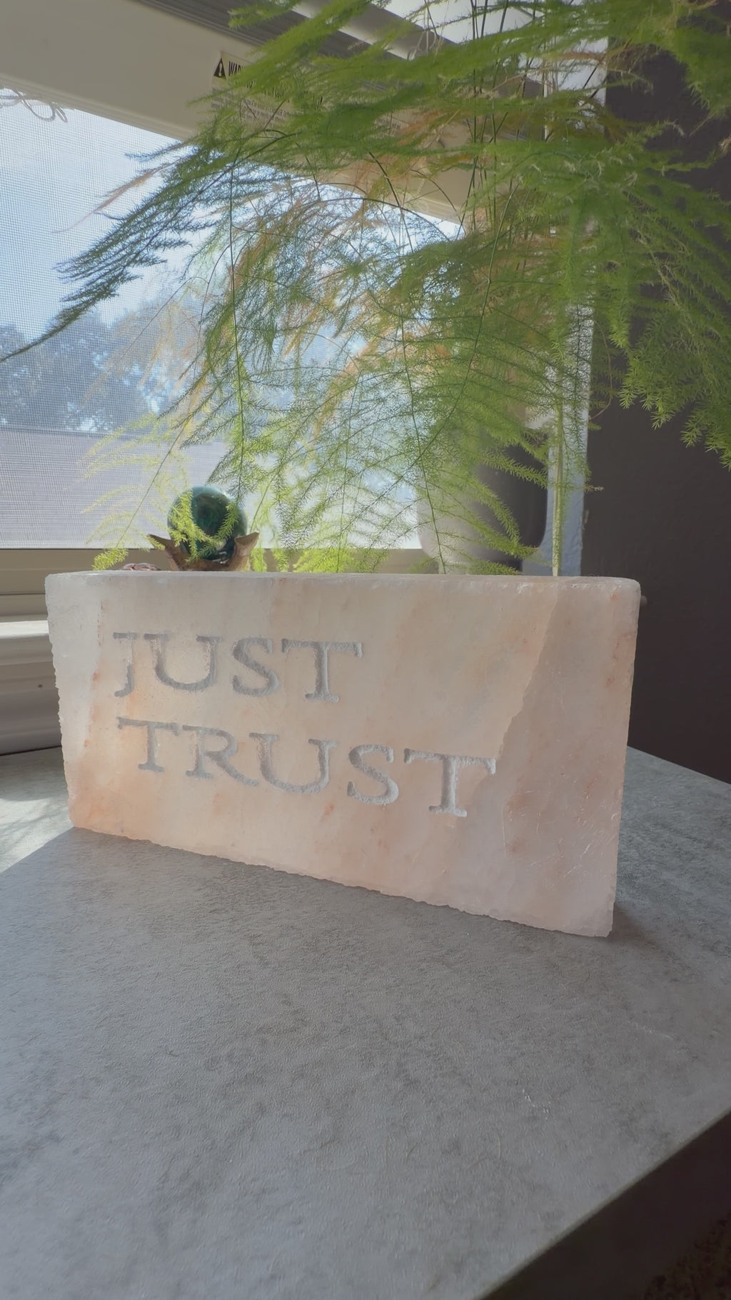 JUST TRUST - Engraved Salt Tile