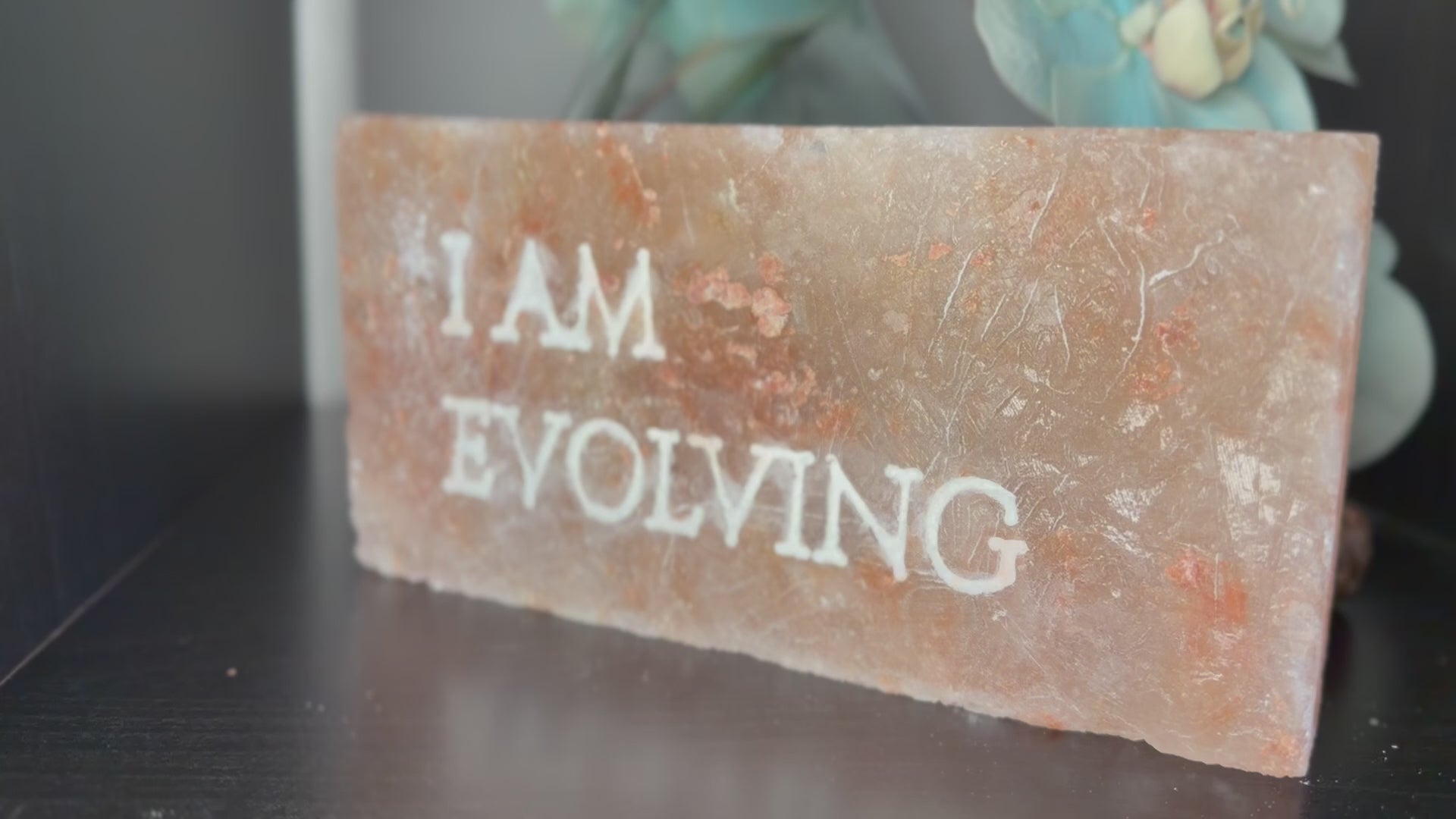 I AM EVOLVING – Engraved Salt Tile