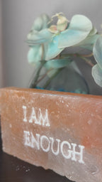 I AM ENOUGH – Engraved Salt Tile