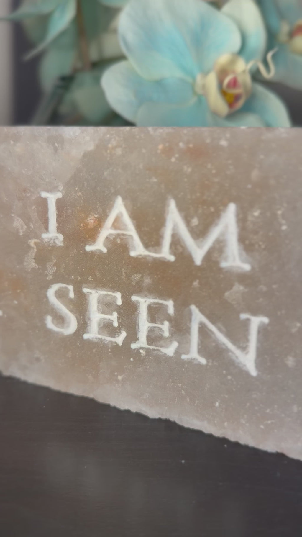 I AM SEEN – Engraved Salt Tile