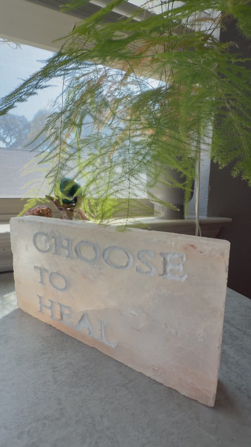 CHOOSE TO HEAL- Engraved Salt Tile