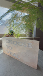 CHOOSE TO HEAL- Engraved Salt Tile