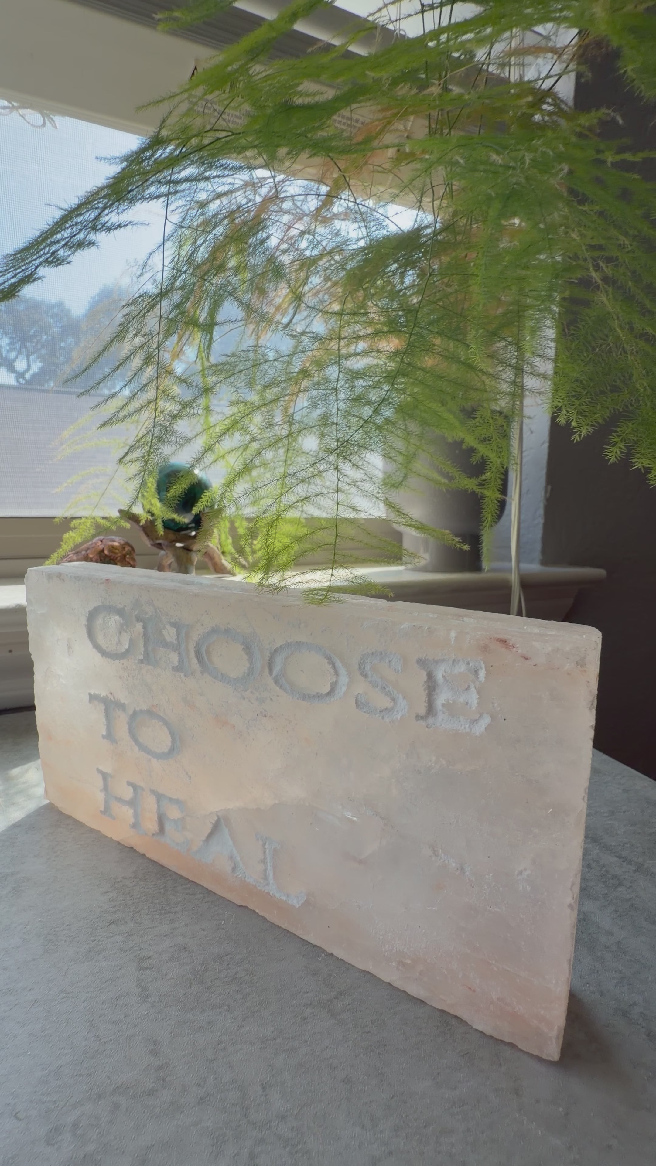 CHOOSE TO HEAL- Engraved Salt Tile