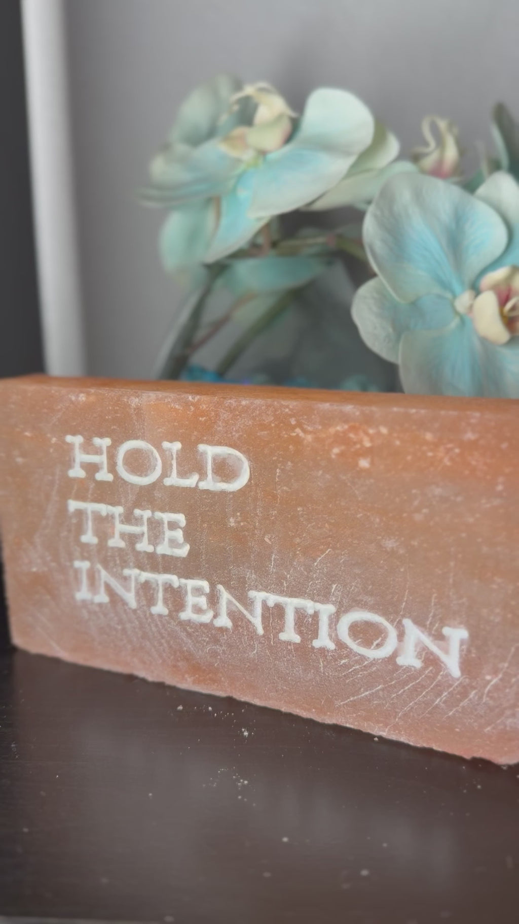 HOLD THE INTENTION – Engraved Salt Tile
